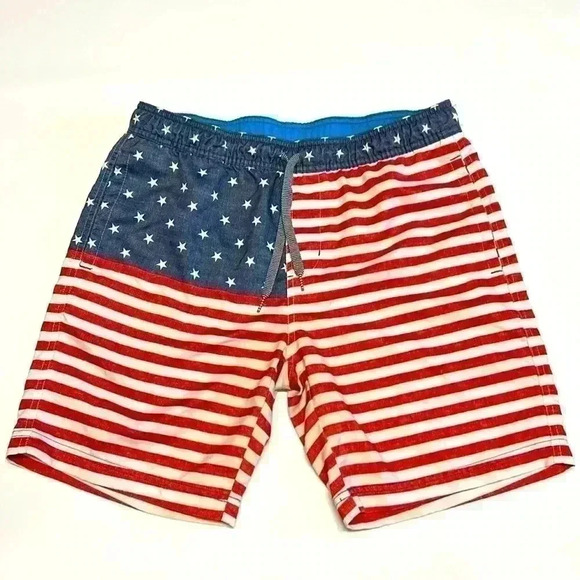 Goodfellow & Co Other - Goodfellow & Co. Swim Trunks American Flag Men's Shorts  Size Medium Beach Pool